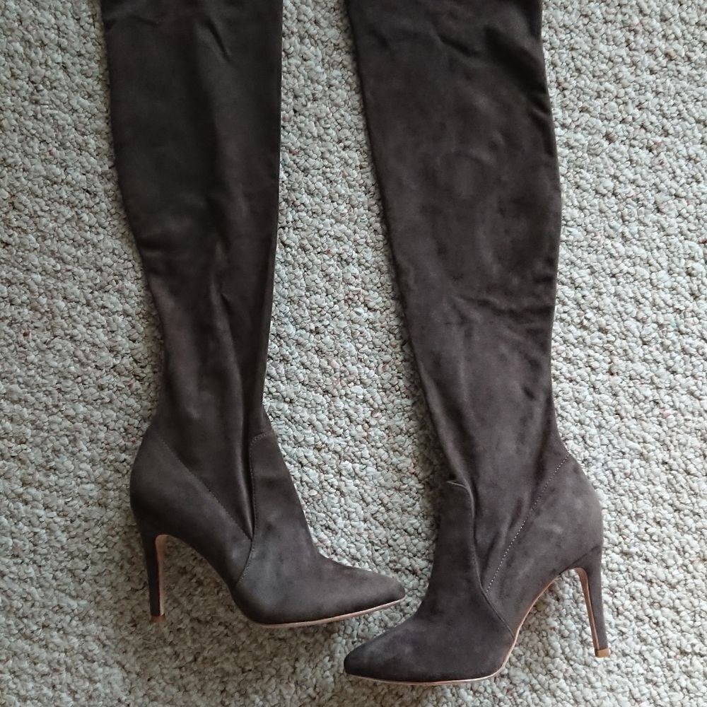 Joie Stretch Jemina B thigh boots in brown size 37